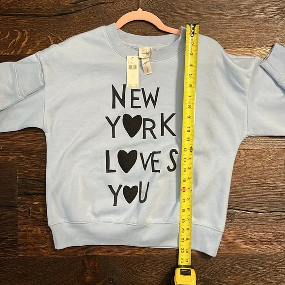 Anthropologie Light Blue Sweatshirt - Picture 10 of 10